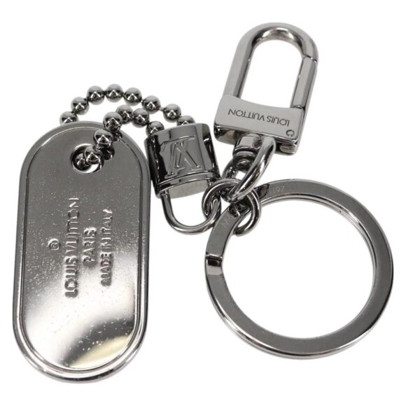 LOUIS VUITTON Eclipse Porte Cles Tab Key Holder metal Silver - Picture 7 of 11